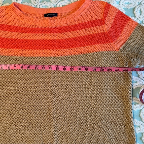 Lands End open stitch sweater NWOT - Picture 2 of 6